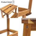 Acacia Wood Two Steps Stool Small Size Rectangle Acacia Wood Light Brown Primary Living Space American Design Acacia Wood