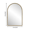 Arched Mirror,Wall Mirror For Bathroom,Vanity Mirror Or Wall Decor Arch Mirror For Livingroom Bedroom Entryway,Gold Gold Glass,Mdf Iron