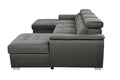 U Shaped Sleeper Sofa, 121 Inch Overisze 2 In 1 Pull Out Bed, Sectional Sleeper Sofa With Double Storage Chaise For Living Room Furniture, Charcoal Grey Light Brown Wood Primary Living Space Medium Duty Eucalyptus 6 Seat Charcoal Grey Polyester Soft