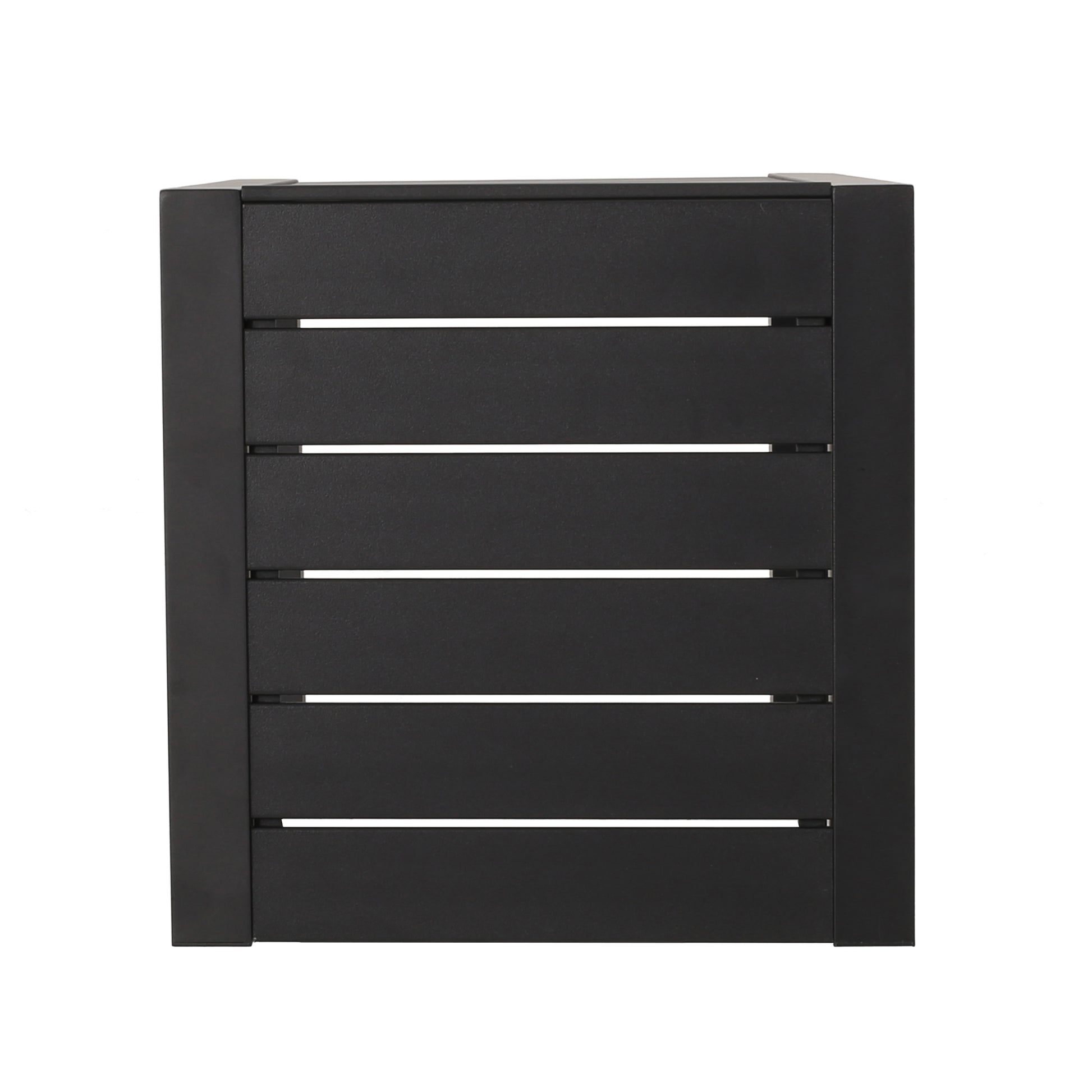 Cape Coral Alu C Shaped Table Grey Black Aluminium