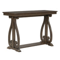 48 Inch Rustic Vintage Console Tablefarmhouse Style Entryway Table With Open Shelf And Sturdy Construction For Entryway And Living Room Walnut Walnut Distressed Finish Primary Living Space Antique,Rustic,Vintage Open Storage Console Tables Brushed