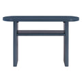 Elegant Minimalist Console Table With Rounded Edges And Sturdy Shelf Design For Entryway, Living Room Navy Navy Solid Wood Mdf