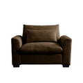 Brown Corduroy Deep Seat Single Sofa Accent Chair,Deep Seat Couch With Waist Pillow For Living Room Apartment Office Brown Corduroy 1 Seat