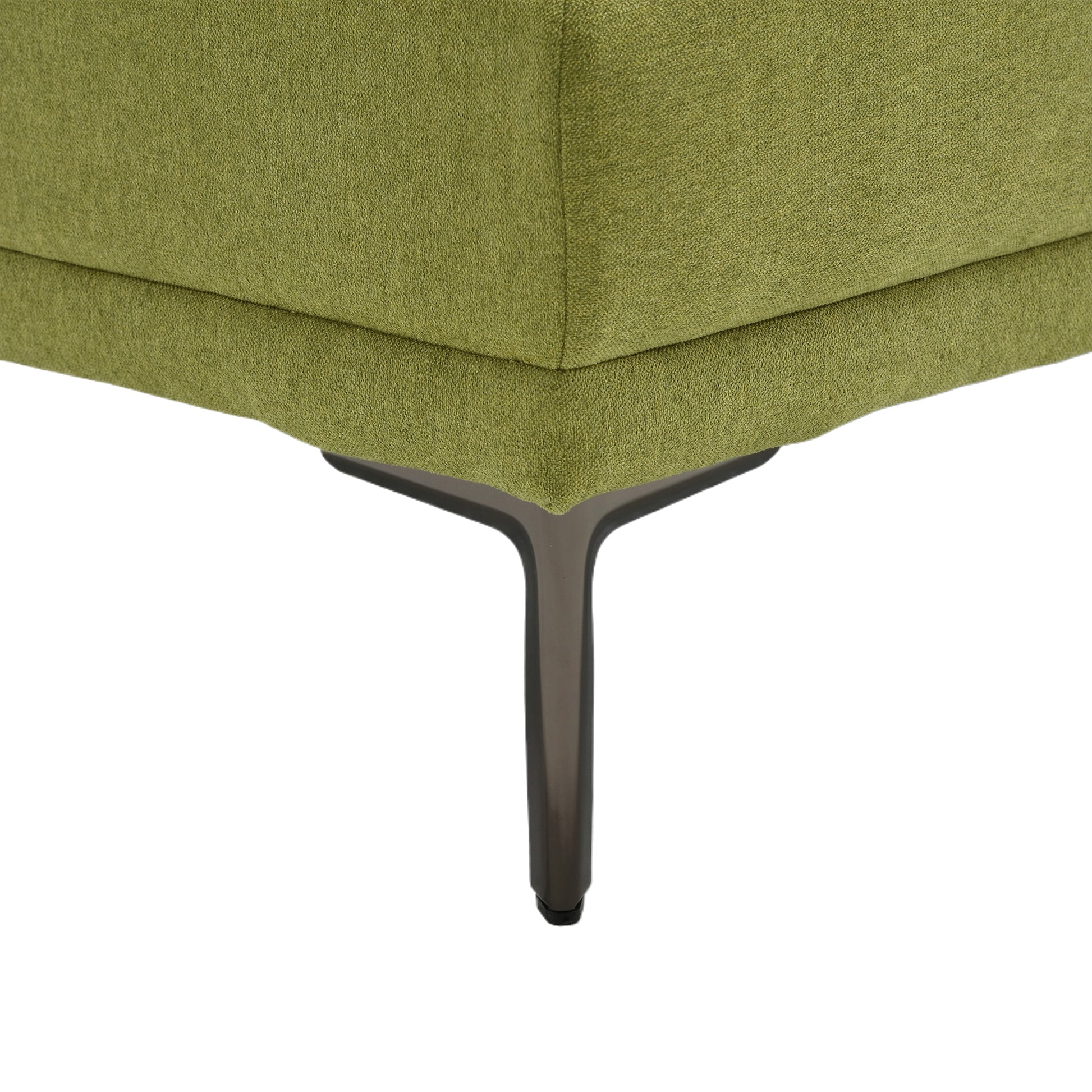 United Linen Sofaaccent Sofa Seat Sofa With Metal Feet Olive Linen 3 Seat