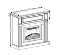 Only Mantel Not Included Fireplace Cherry,41.34