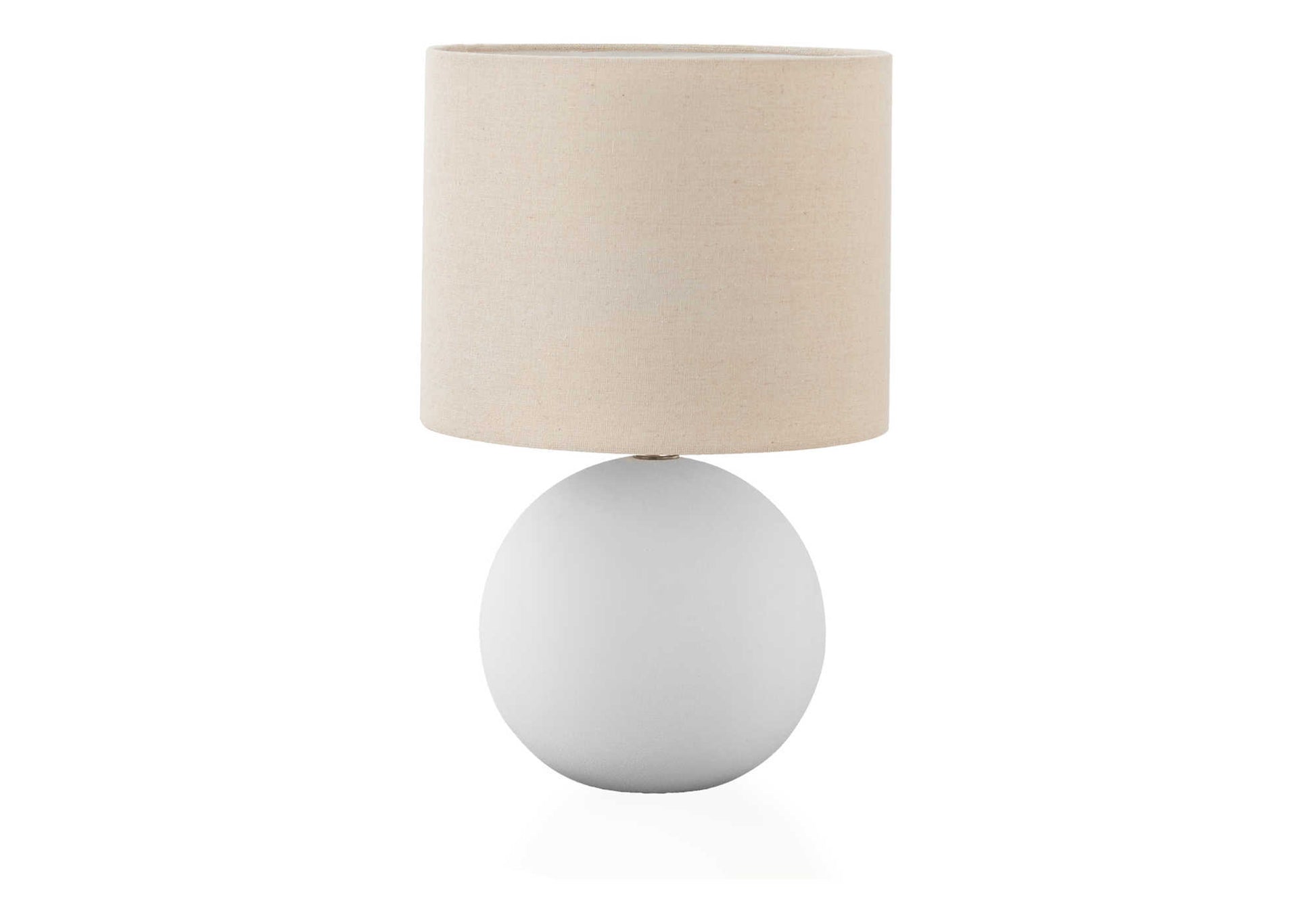 Lighting, 16"H, Table Lamp, Cream Shade, Cream Ceramic, Contemporary Cream Ceramic