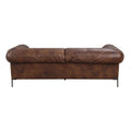 Jaron Sofa, Mocha Top Grain Leather Lv02980 Brown Upholstered 2 Seat