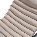 2Pcs Set Outdoor Lounge Chair Cushion Replacement Patio Funiture Seat Cushion Chaise Lounge Cushion Khaki Khaki Cotton