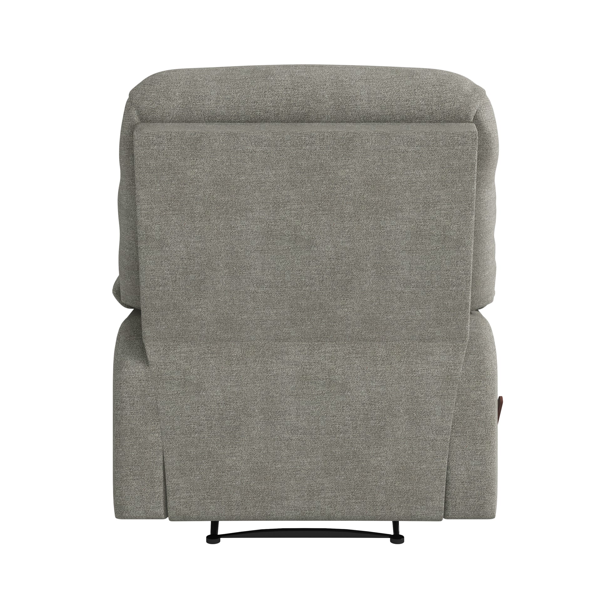The Grayson Gray Polyester Manual Handle Wood Cushion Back Polyester