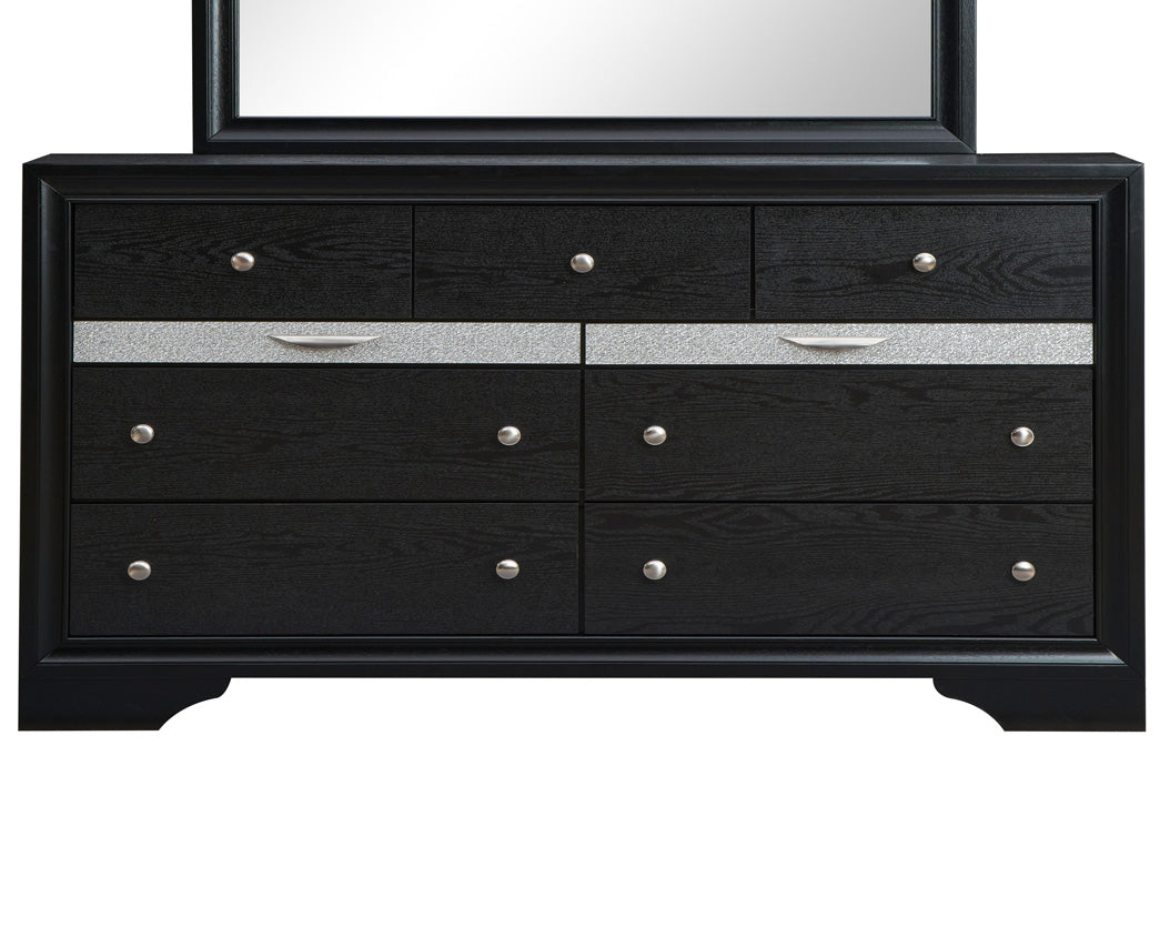 Madrid G02350 D Dresser Black Wood