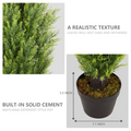 Faux Boxwood Pine Greenery Trees Plantas Artificiales For Decor Christmas Like Artificial Cedar Cypress Plants 2Pcs Set Green Plastic