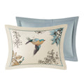 7 Piece Printed Cotton Twill Comforter Set Khaki King King Khaki Cotton