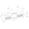 Industrial Farmhouse Metal Mesh Drop Down X Door 70