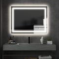 Homcom Led Bathroom Mirror With Lights, 47