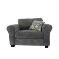 Romeo Grey Chair Grey Wood Polyester Blend