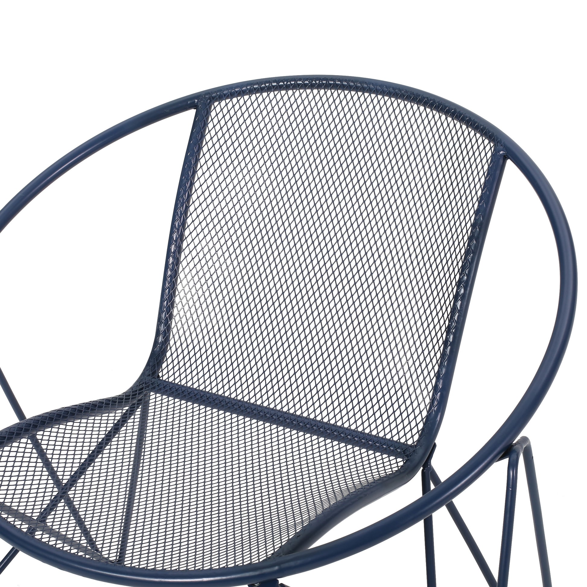 Georgia Chair Navy Blue Iron