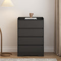 Living Room Sideboard Storage Cabinet,Drawer Cabinet Black Mdf