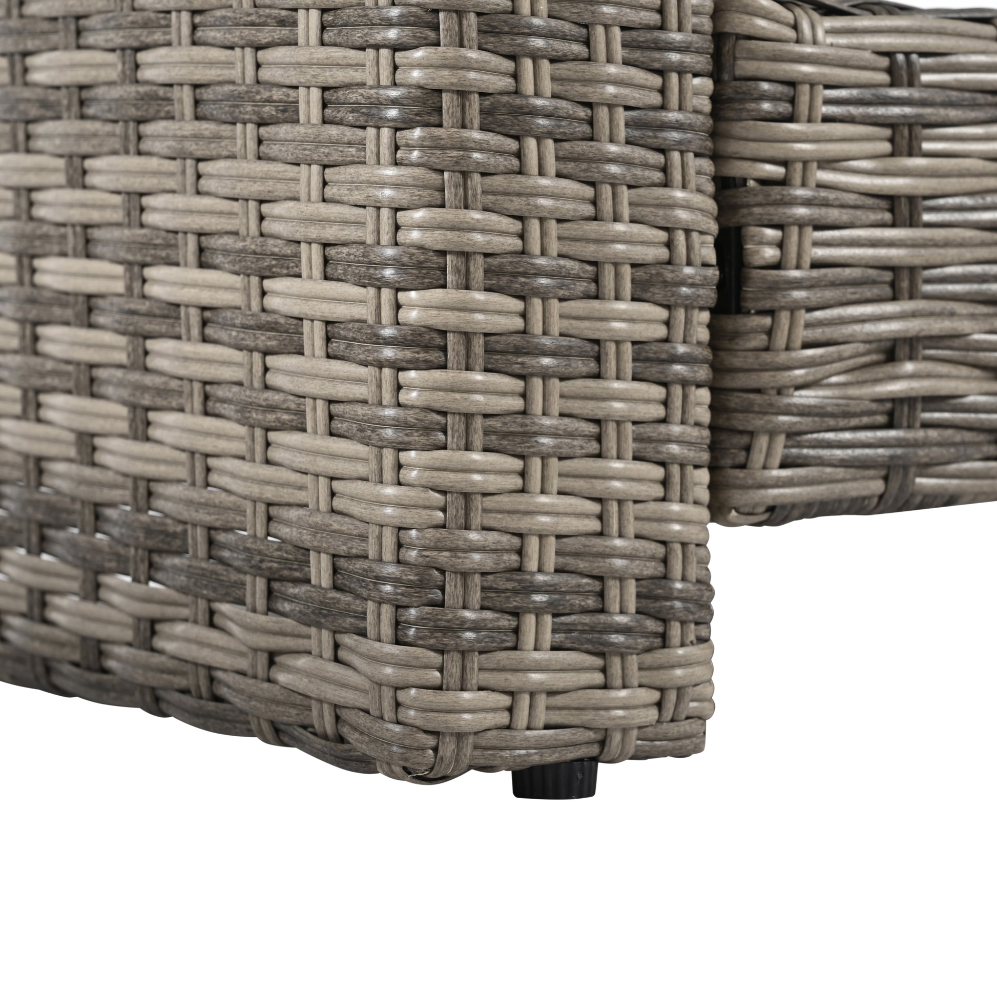 Patio Furniture, Outdoor Furniture, Seasonal Pe Wicker Furniture, 6 Set Wicker Furniture With Tempered Glass Coffee Table Brown Pe Rattan Iron Waterproof Fabric