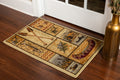 Woodland Gc Rst5001 Multi 5 Ft. 3 In. X 7 Ft. 3 In. Lodge Area Rug Cream Polypropylene