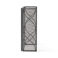 Fire Screen Black Silver Iron