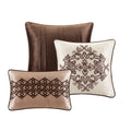7 Piece Comforter Set Red King King Red Polyester