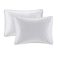 Reversible Quilt Set White Full Queen Full White Cotton