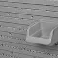 Durhand 44 Piece Wall Mounted Pegboard Tool Organizer Rack Kit With Various Sized Storage Bins, Pegboard, & Hooks, Orange Orange Plastic