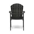 Outdoor Weather Resistant Acacia Wood Adirondack Dining Chairs Set Of 2 , Dark Gray Finish Dark Grey Acacia Wood