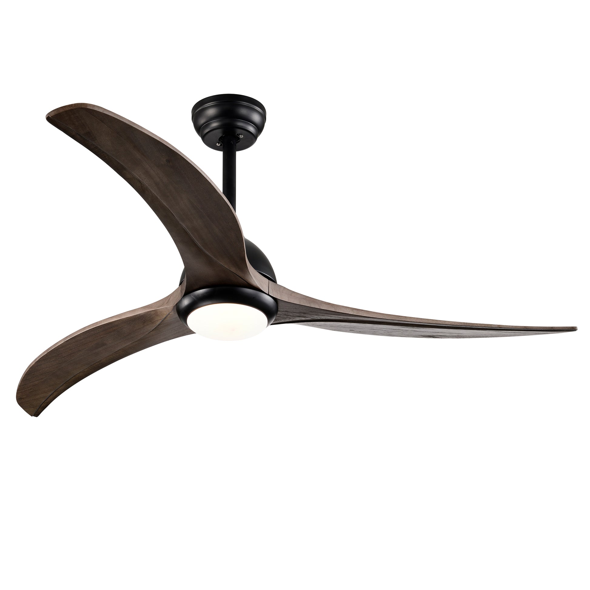 Same Sku W1592P176977 52" Ceiling Fan, Indoor Outdoor Ceiling Fan With Light With Remote Control, Noiseless Reversible Motor, 6 Speed ,3 Colorfor Patio Living Room, Bedroom, Office,Indoor Matte