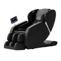 Full Body Massage Chair, Zero Gravity Mode, Deep Tissue Massage Chair, Foot Massage, 8 Fixed Massage Roller, Lcd Touch Screen, Waist Heater, Bluetooth, Suitable For 5.1 5.75Ft Height Black Black Faux Leather Metal Power Remote Primary Living Space Push