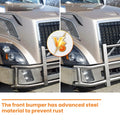 Stainless Steel Deer Guard Bumper For Volvo Vn Vnl 2018 2022 With Brackets Chrome Stainless Steel