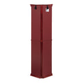 Corner Curio Cabinet Lighted Corner Display, Glass Display Shelf Shelving Bar Cabinet With Tempered Glass Door, Bar Cabinet,Cabinet With Adjustable Shelf Glass Cabinet Shelves Bead Bulb Included Cherry Mdf Glass