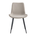 Table And Chair Set, White Imitation Marble Texture Rock Board Table Top, Black Metal Table Legs, Stable And Beautiful. Modern Simple Dining Table, Comfortable Seating. White Gray Metal