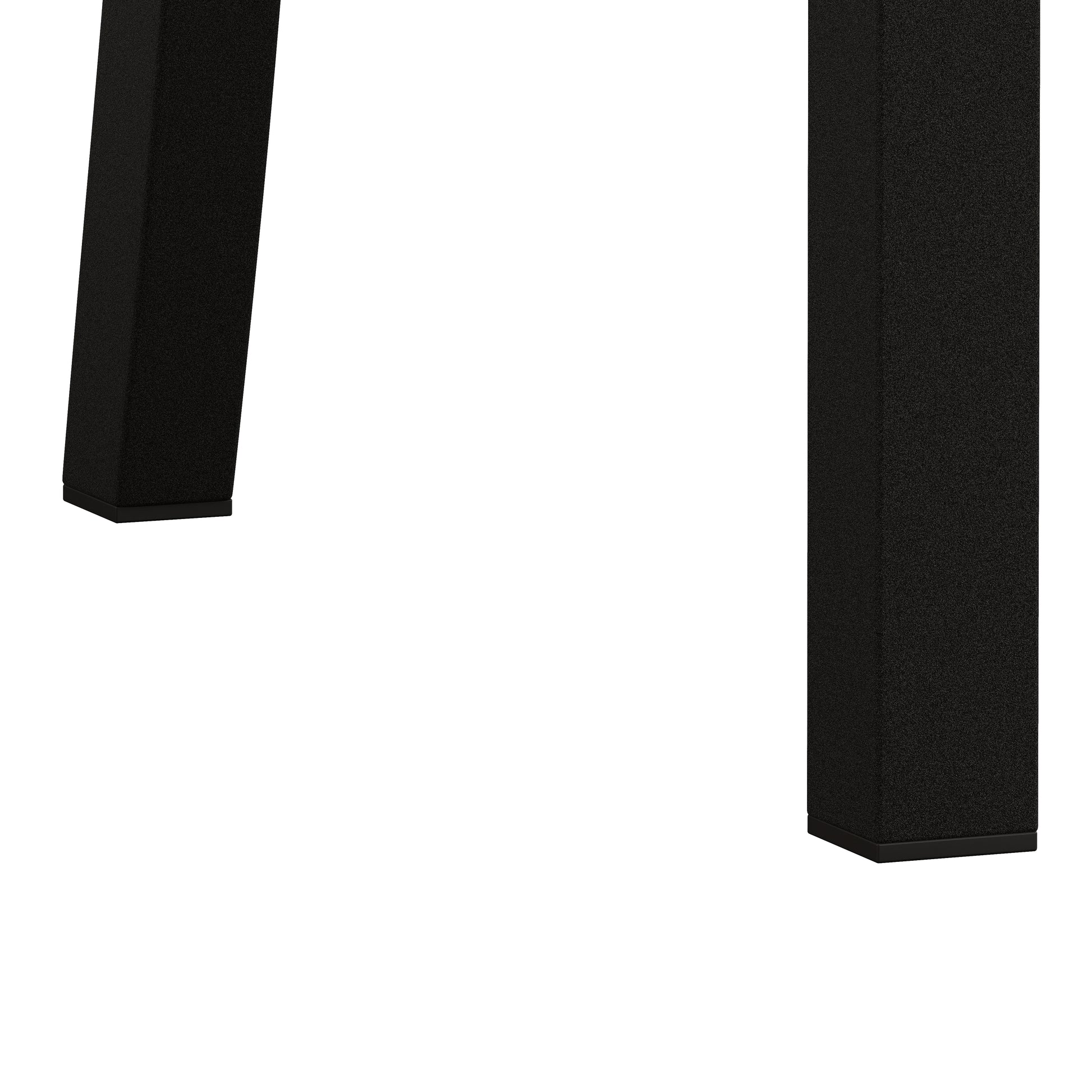 Metal Dining Chairs Set Of 2, Steel Legs And Pu Leather Seats, High Back Armless Dining Chairs, For Kitchen, Living Room, Black Black Steel