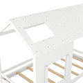 Twin Size House Bed With Roof And Window White Old Sku: Wf296897Aak Twin White Mdf