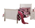 White Full Sleigh Bed Box Spring Required Full White Wood White Traditional Sleigh Wood