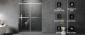56 To 60'' W X 76'' H Frameless Shower Door, Double Sliding Shower Door With Premium 3 8'' 10Mm Thick Tempered Glass, Stainless Steel, Brushed Nickel Brushed Nickel Bathroom Modern Tempered Glass