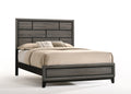 Weathered Grey Queen Bed Box Spring Required Queen Gray Wood Gray Panel Wood