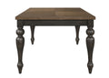 Traditional 1Pc Dining Table Two Tone Finish Gray Brown Finish 18