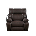 Recliner Chair With Phone Holder,Electric Power Lift Recliner Chair With 2 Motors Massage And Heat For Elderly, 3 Positions, 2 Side Pockets, Cup Holders Brown Faux Leather Power Remote Metal Primary Living Space American Design Eucalyptus Foam Bonded