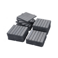 10 Pcs Interlocking Deck Tiles Striped Pattern, 12