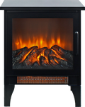 15 Inch 3D Flame Electric Infrared Quartz Fireplace Stove Without Remote Control Powder Coated Electric Yes Antique Black Vent Free No Freestanding Tempered Glass Sheet Metal Electric