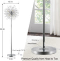 Crystal Floor Lamp For Bedroom, Floor Lamp For Living Room, Elegant Standing Lamp, 69