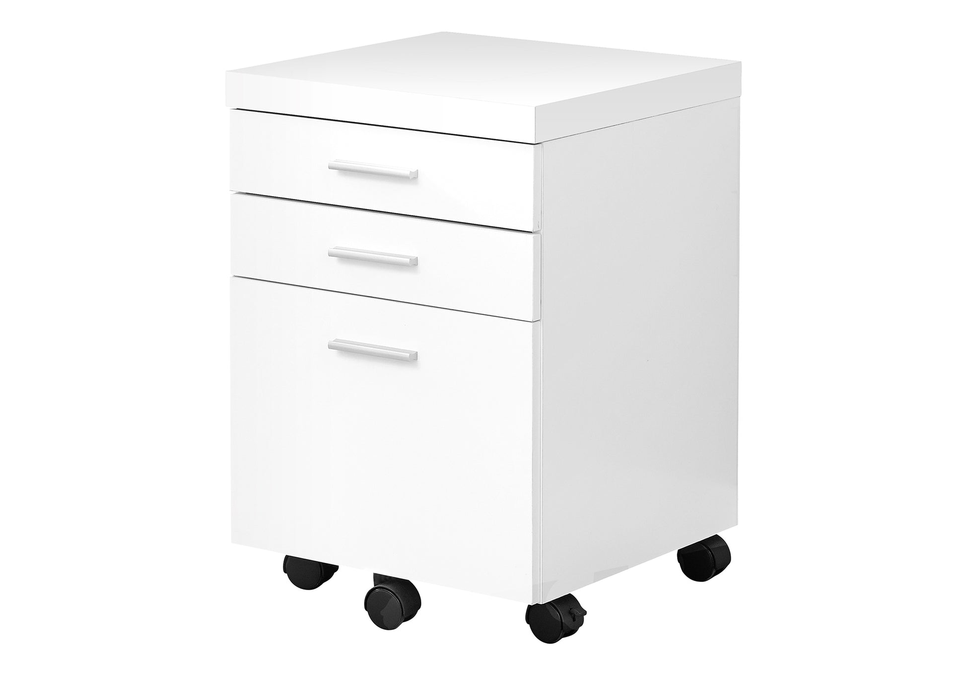 File Cabinet, Rolling Mobile, Storage Drawers, Printer Stand, Office, Work, White Laminate, Contemporary, Modern White Particle Board