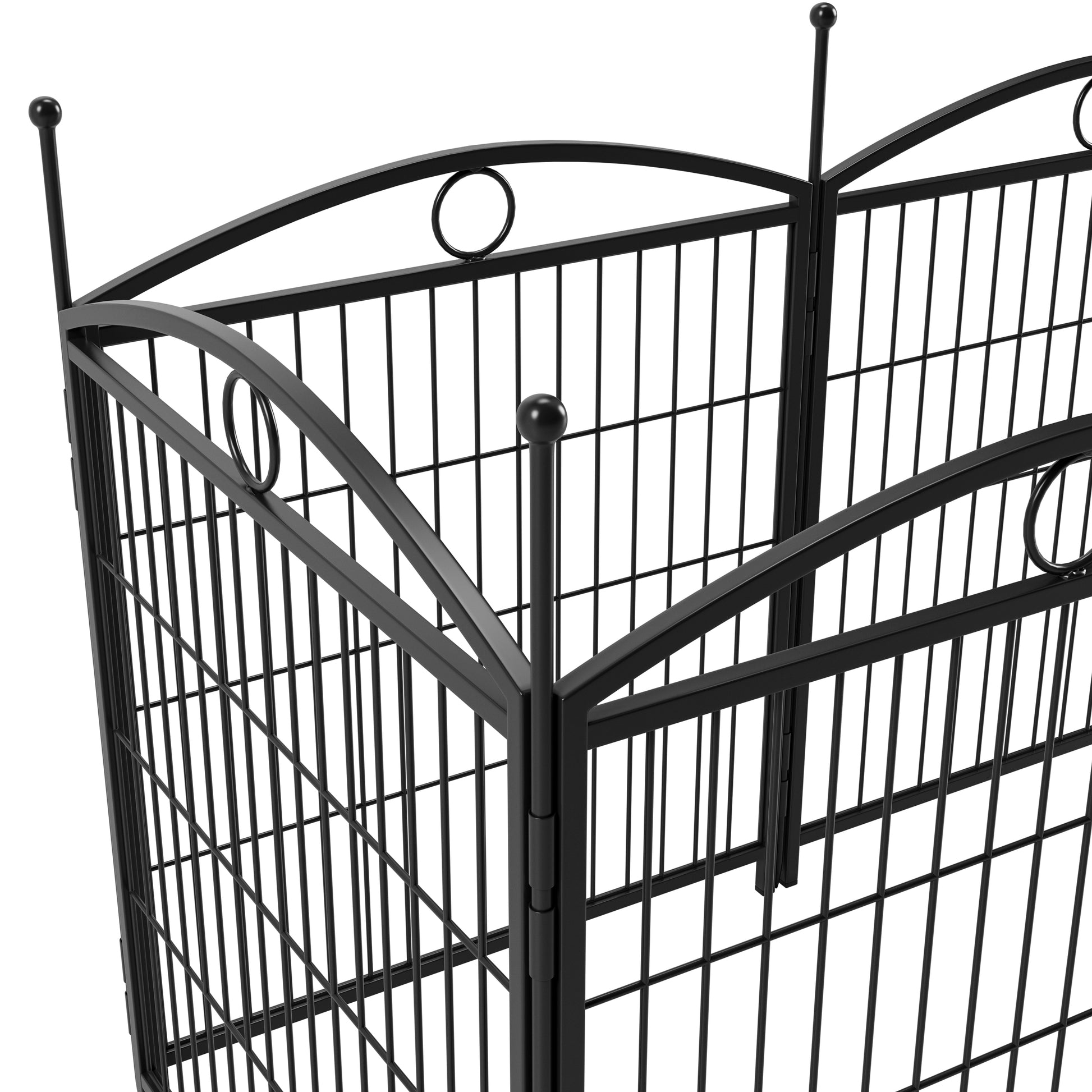 Dog Playpen Indoor 32 Inch 8 Panels Metal Dog Pen Pet Dog Fence Outdoor Exercise Pen With Doors, Heavy Duty Dog Fence Puppy Pen For Large Medium Small Dogs Indoor Outdoor Foldable Pet Exercise Pen