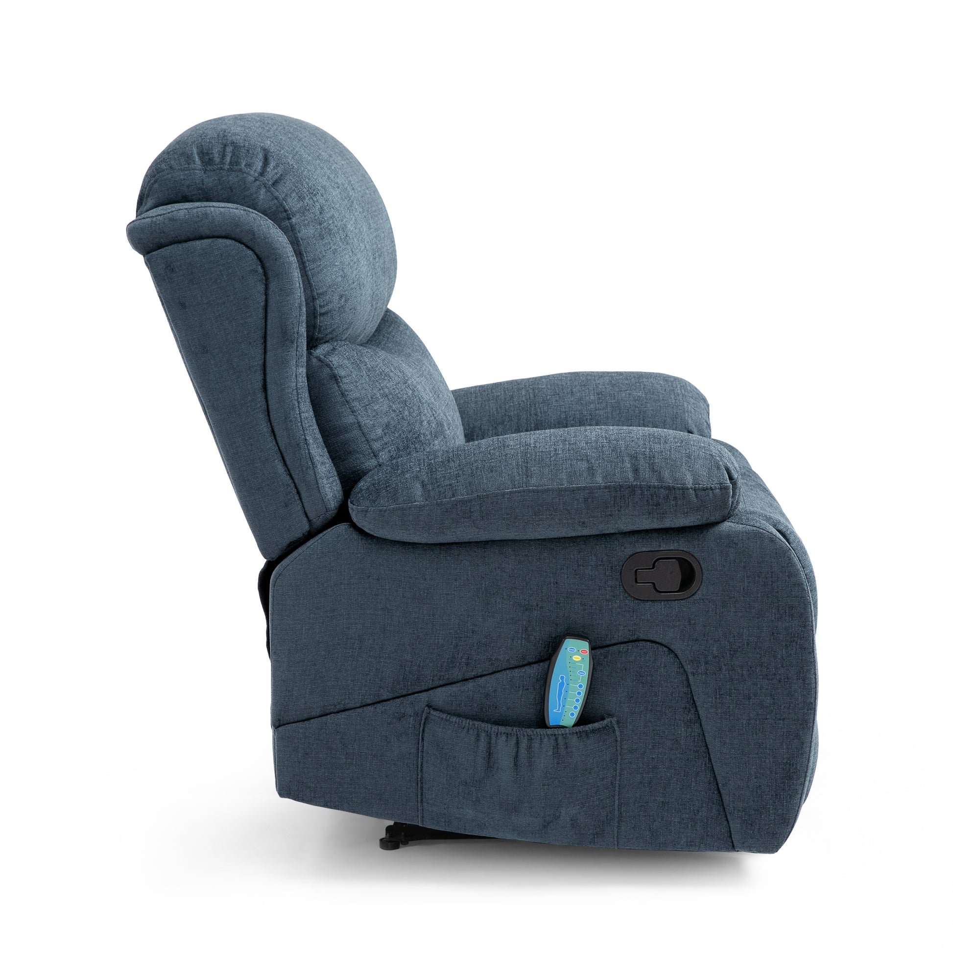 Massage Recliner Charcoal Fabric