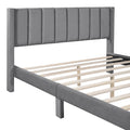 Queen Size Storage Bed Velvet Upholstered Platform Bed With A Big Drawer Gray Old Sku:Wf296854Aae Queen Gray Velvet