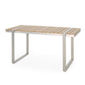 Dining Table, Silver Natural Natural Wood