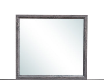 Mirage Foil Grey Mirror Black Gray Rubber Wood