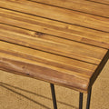 Zion Industrial Wood And Metal 32.5 Teak Wood